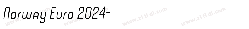 Norway Euro 2024字体转换